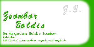 zsombor boldis business card